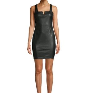 NWT Faux Leather Mini Dress
